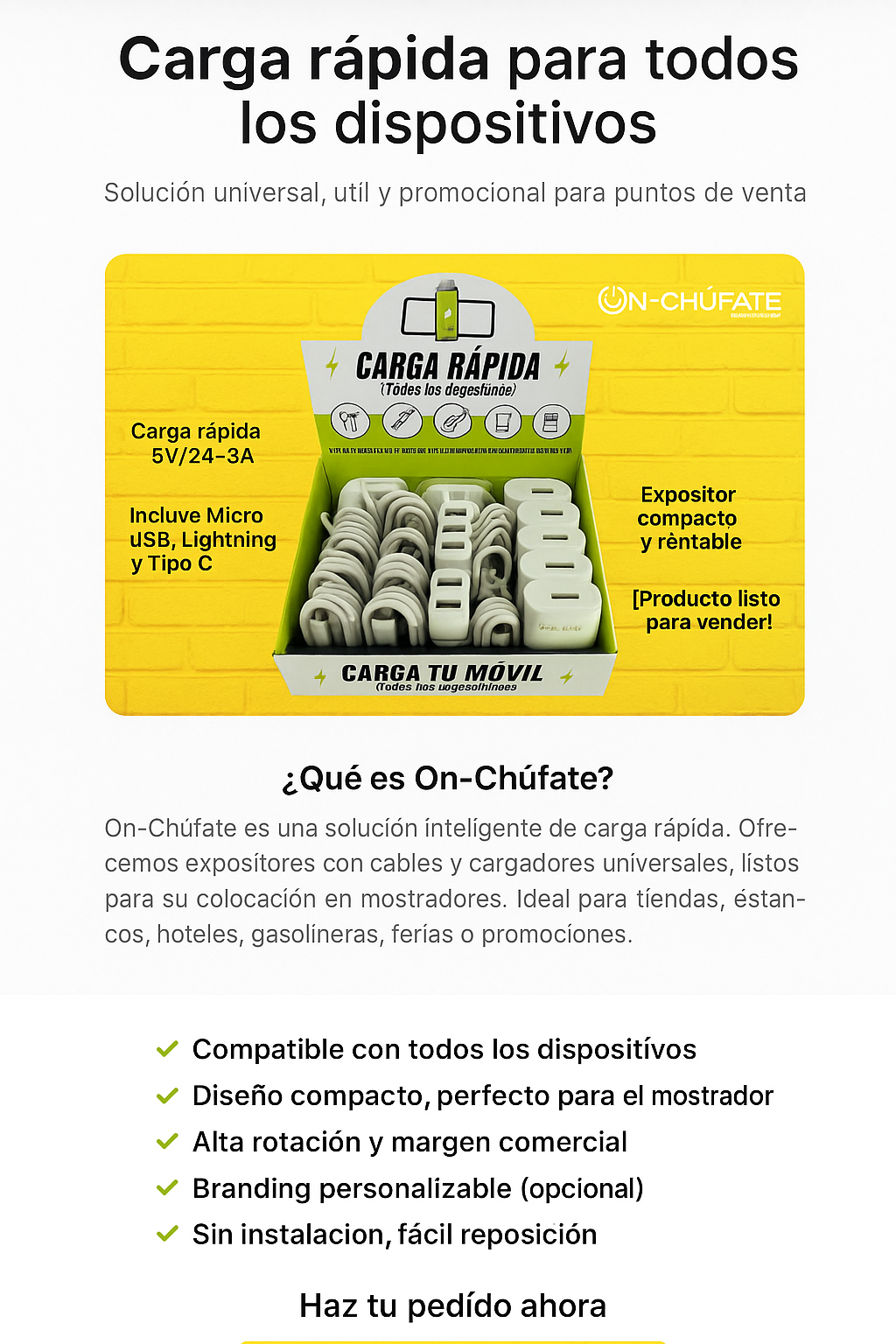 Expositor On-Chúfate con información